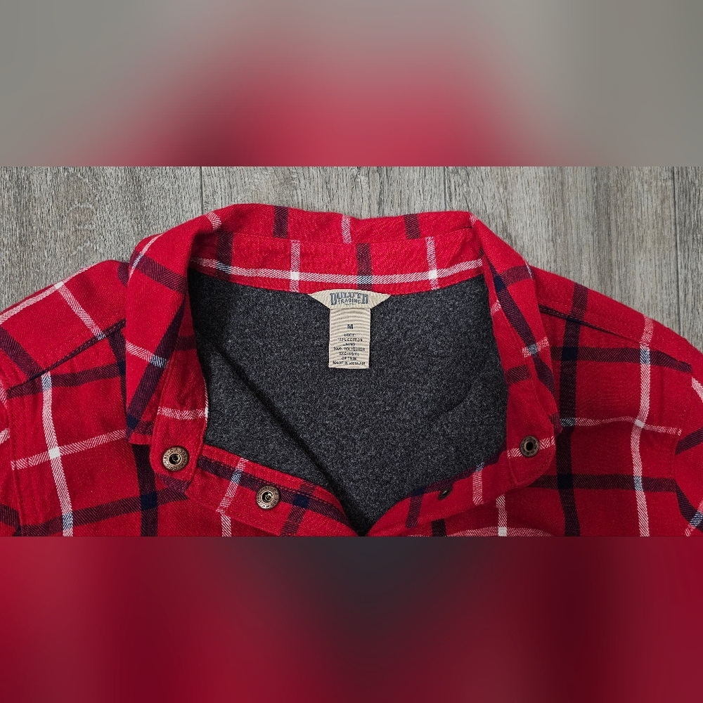 Women's Duluth Trading Co. Free Swingin' Lined Flannel Shirt-Size Medium - Picture 2 of 4
